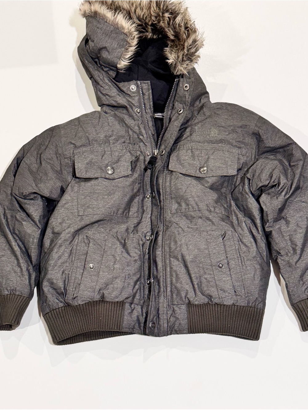 The North Face Boys Gotham Down Jacket M 10/12 Faux Fur Hood